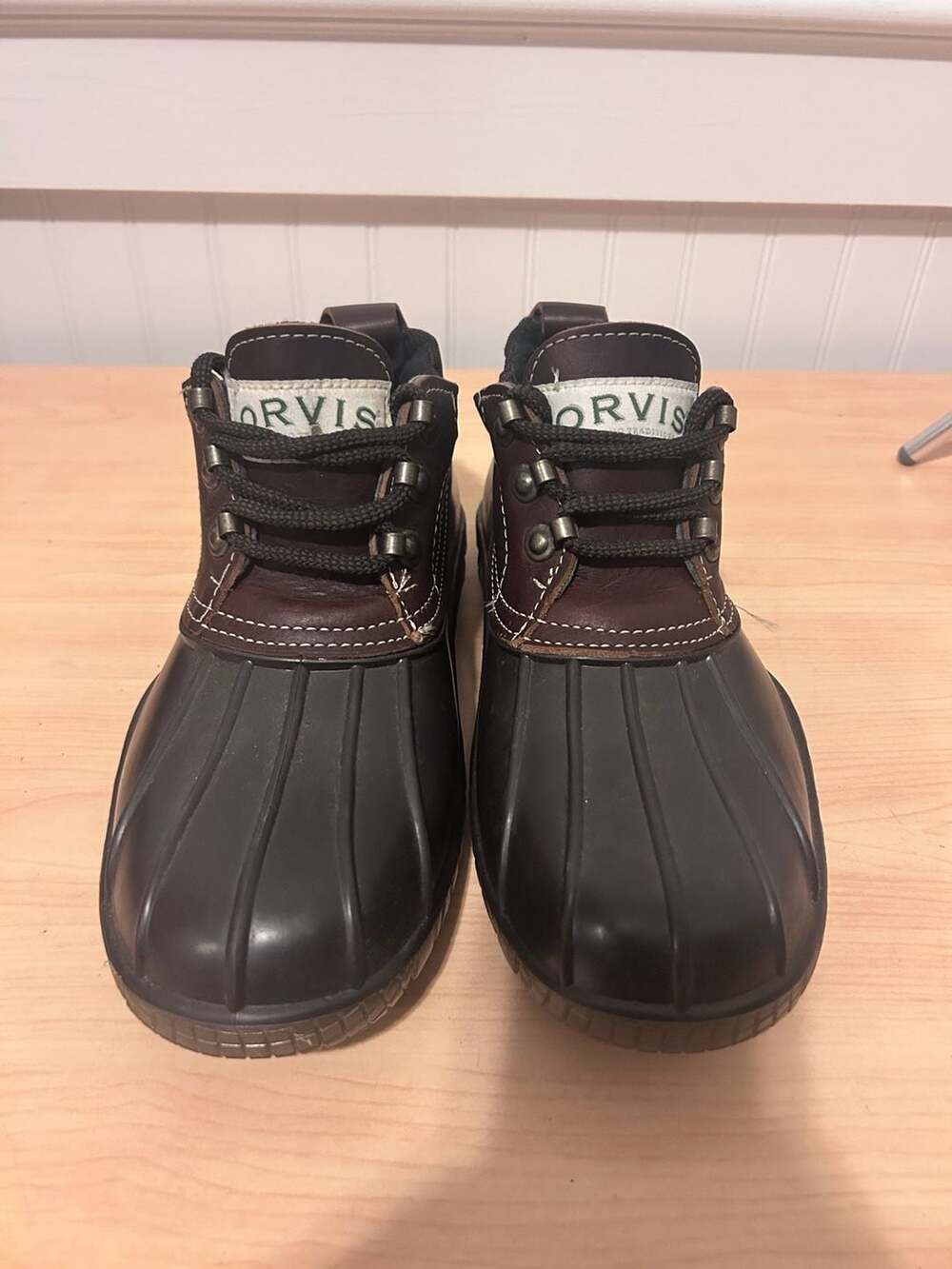 Orvis Men's Leather Waterproof Duck Ankle Boots